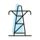 Stromnetz als Icon 