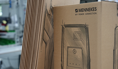 Umweltschonende Verpackungen Aufnahme einer umweltschonende Verpackung von der MENNEKES Elektrotechnik