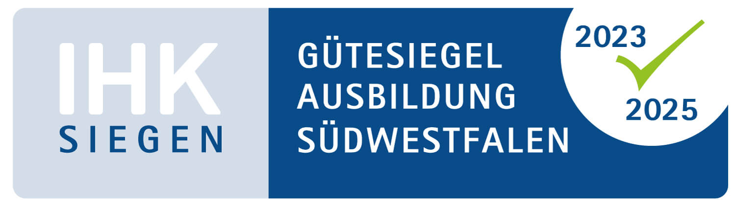 Logo Gütesiegel Ausbildung Südwestfalen von der IHK Siegen