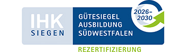 Logo Gütesiegel Ausbildung Südwestfalen von der IHK Siegen