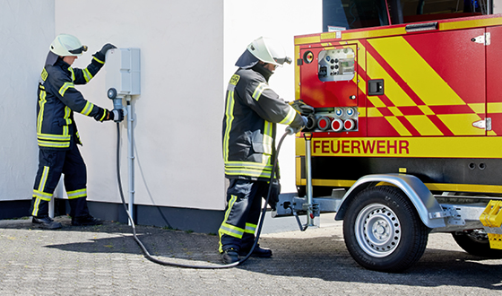 Notstromeinspeisung für öffentliche Gebäude 