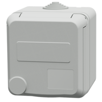 MENNEKES  Cepex-Wandsteckdose, lichtgrau 4808