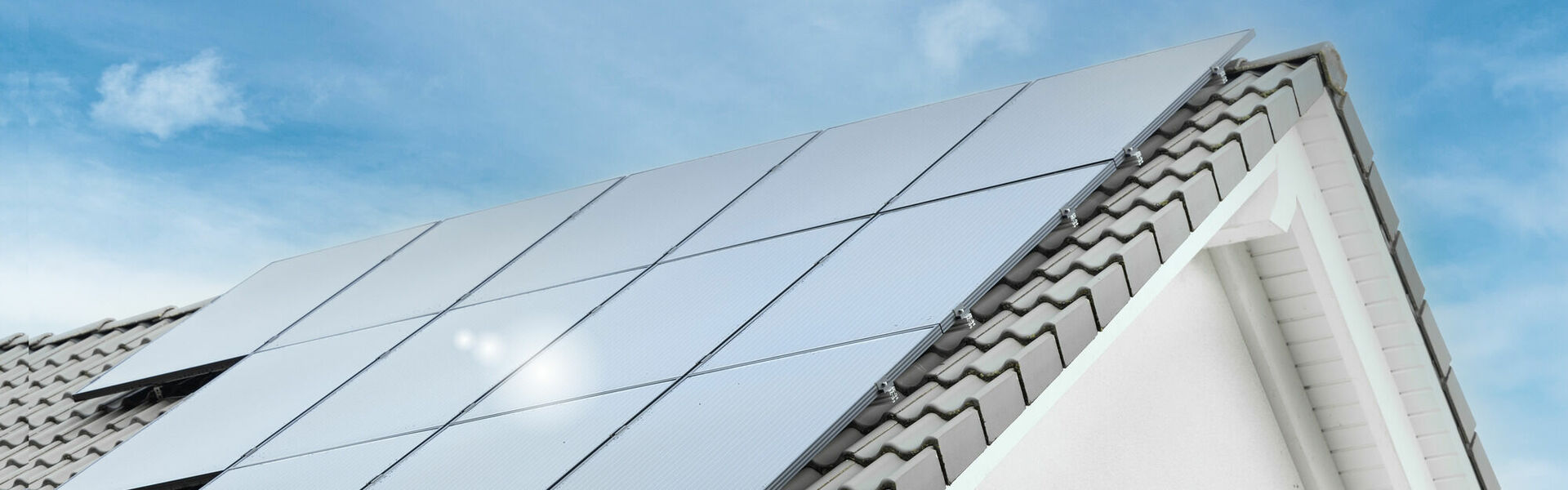Solarpannels auf einem Dach