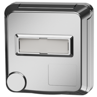 MENNEKES  Cepex-Anbausteckdose mit Beschriftungsfeld, weißaluminium 4845ME