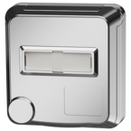 MENNEKES Cepex-Anbausteckdose SCHUKO® mit Beschriftungsfeld, weißaluminium 4574ME