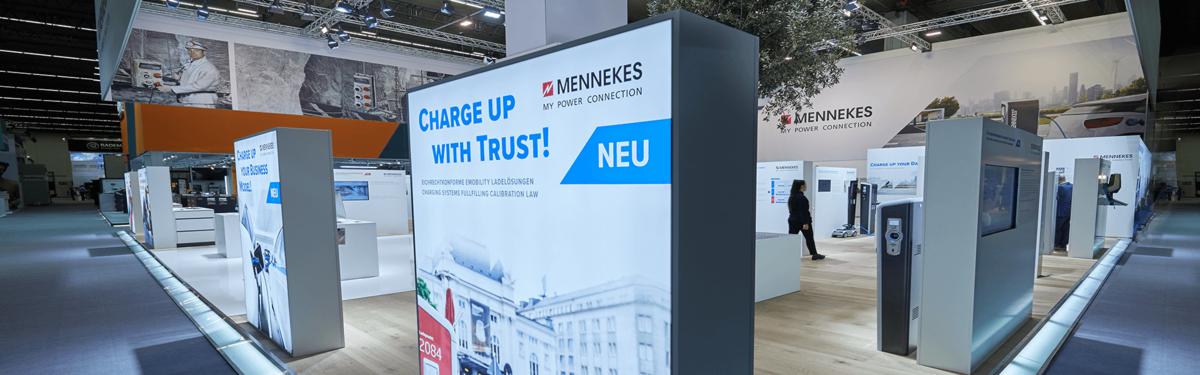 eMobility Messestand von MENNEKES