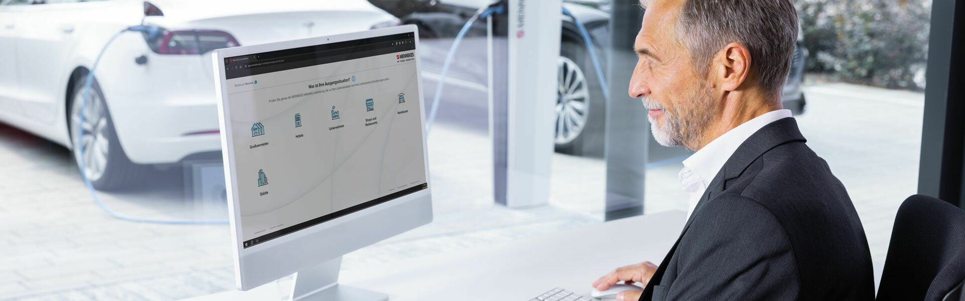 Ladeinfrastruktur für Unternehmen online konfigurieren