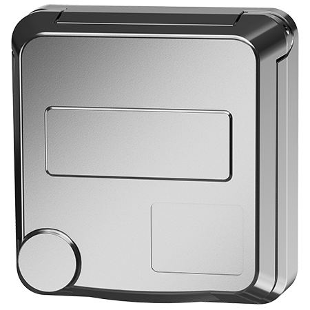 MENNEKES Cepex-Schutzkontakt-Anbausteckdose, weißaluminium 4504